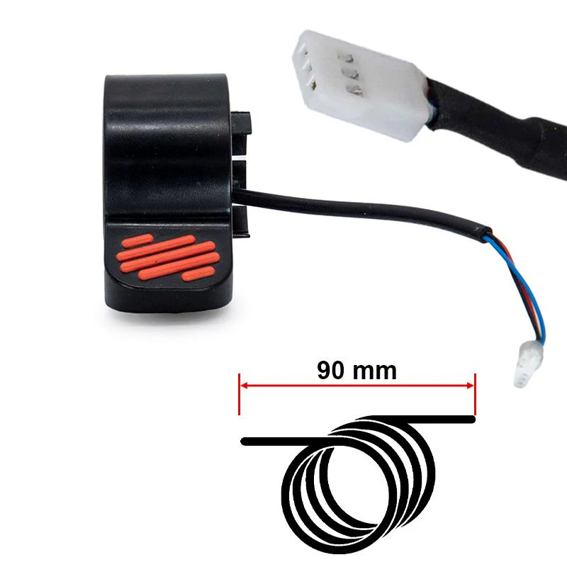 7137 Freno eléctrico/Acelerador L para Ninebot serie ES y E, rojo - Imagen 1