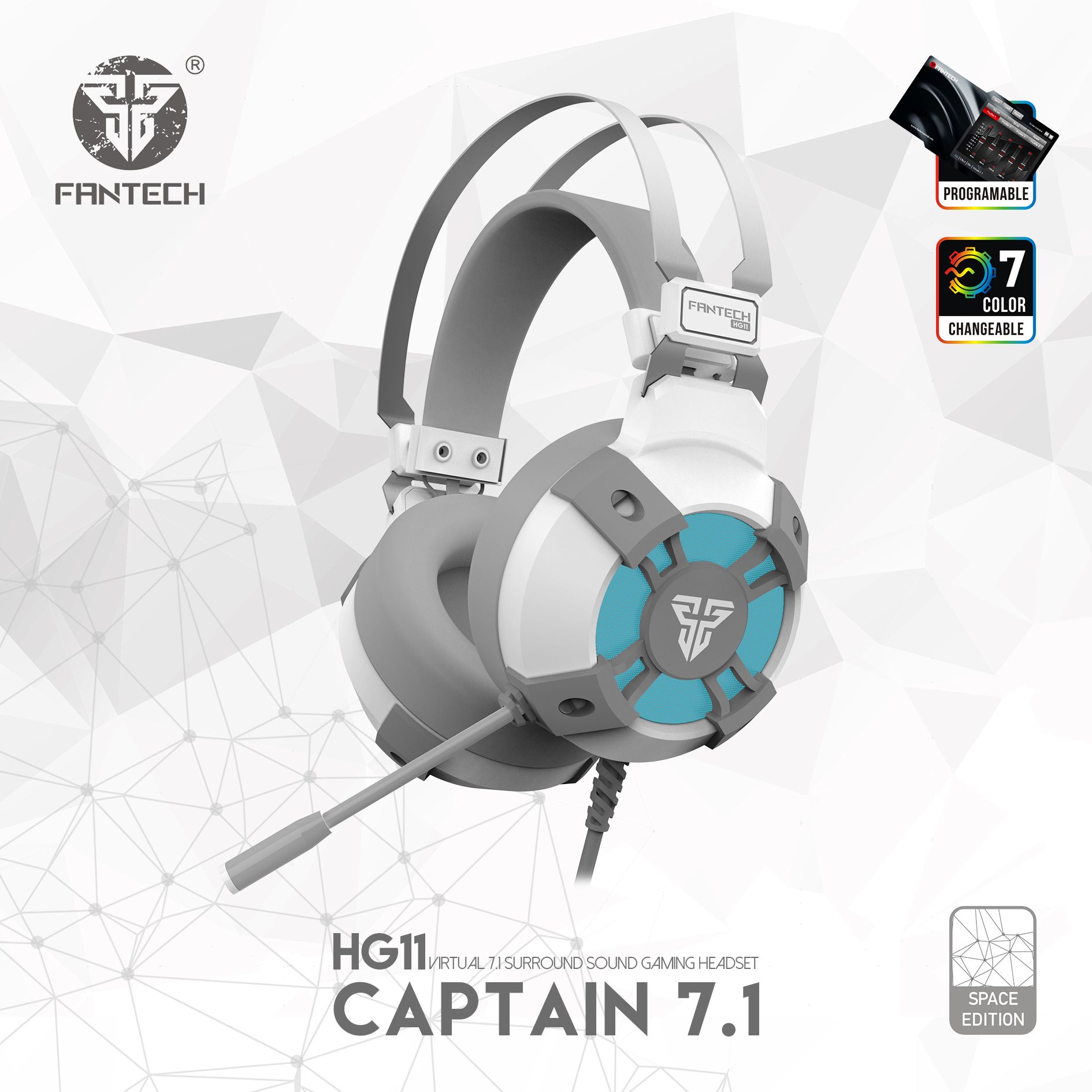 9203f3a6 Auriculares HG11 SPACE EDITION PARA PC FANTECH - Imagen 1