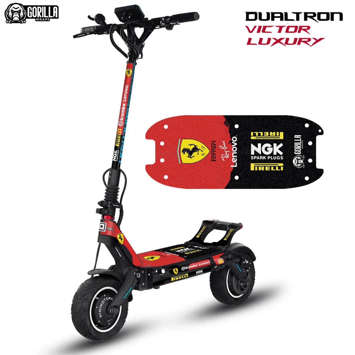 G-DV-010-1 Vinilo Ferrari para Dualtron Luxury - Imagen 1