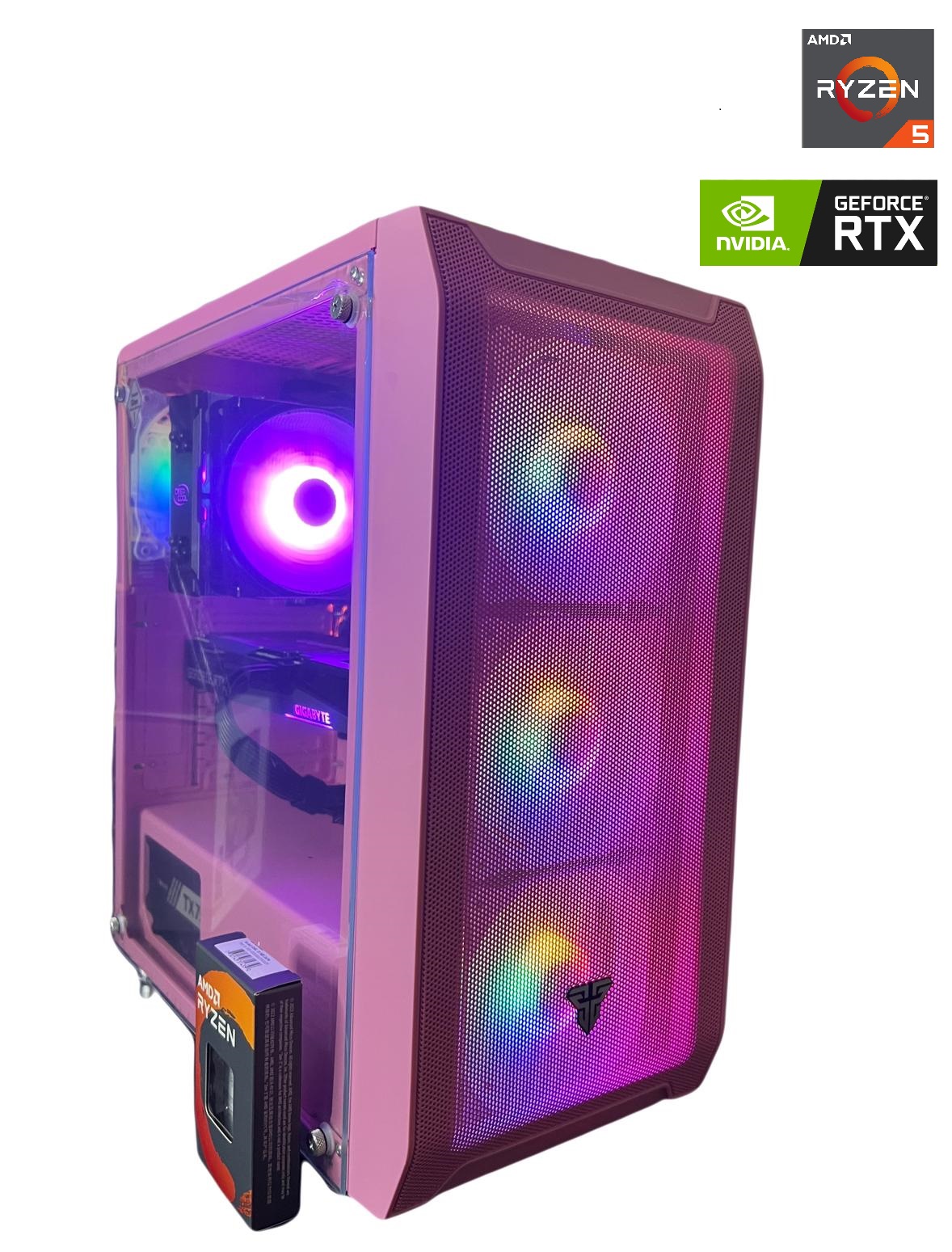 SAKURA EDITION PC Gamer Sakura Edition Ryzen5/RTX 3060/ 1GB NVMe/ 16Gb RAM/ - Imagen 1