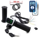 Acelerador de puño con indicador de batería y llave (48V) - Conector SM