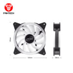 Fantech TOURBINE RGB Pro Pack 3 Ventiladores 120mm ARGB + Hub H66F RGB + Control Remoto - Imagen 4