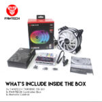 Fantech TOURBINE RGB Pro Pack 3 Ventiladores 120mm ARGB + Hub H66F RGB + Control Remoto - Imagen 2