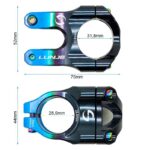 Potencia para manillares de 31,8mm EWPM-002 negro-azul - Imagen 3