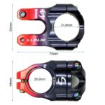 Potencia para manillares de 31,8mm EWPM-002 negro-rojo - Imagen 3