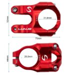 Potencia para manillares de 31,8mm EWPM-002 rojo - Imagen 3